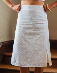 tekstylia Damskie Spódnice Céleste MARGOT Biały