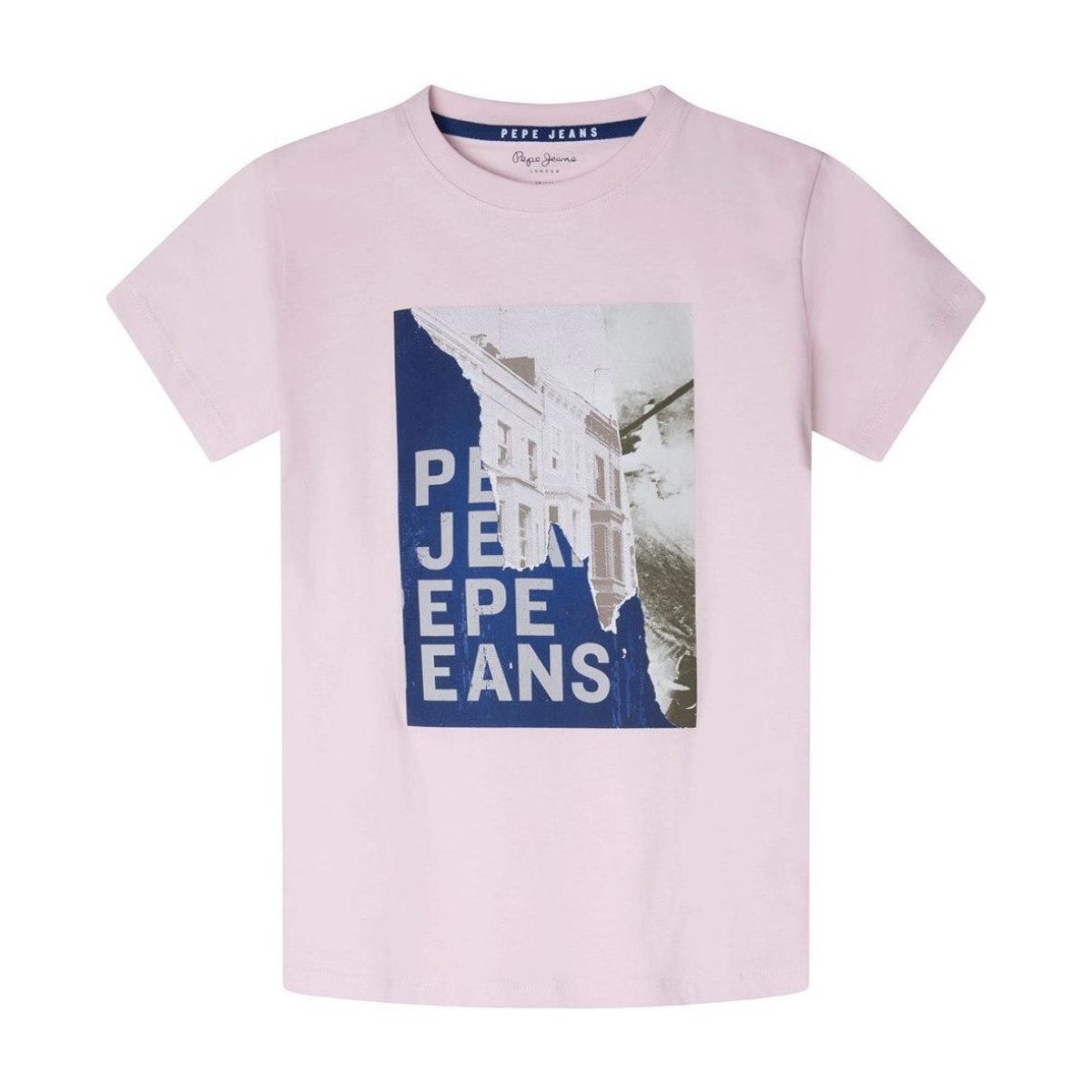 tekstylia Chłopiec T-shirty z krótkim rękawem Pepe jeans  Różowy