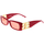 Zegarki & Biżuteria  Damskie okulary przeciwsłoneczne Balenciaga Occhiali da Sole  BB0096S 003 Czerwony