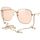 Zegarki & Biżuteria  Damskie okulary przeciwsłoneczne Gucci Occhiali da Sole  con Catena GG1089SA 003 Złoty