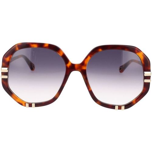 Zegarki & Biżuteria  Damskie okulary przeciwsłoneczne Chloe Occhiali da Sole Chloé CH0105S 004 Brązowy