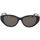 Zegarki & Biżuteria  Damskie okulary przeciwsłoneczne Balenciaga Occhiali da Sole  BB0209SA 001 Czarny