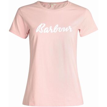 tekstylia Damskie T-shirty i Koszulki polo Barbour LTS0395 PI13 Różowy