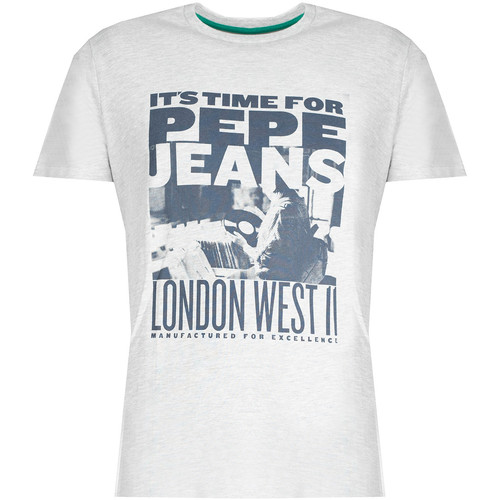tekstylia Męskie T-shirty z krótkim rękawem Pepe jeans PM507724 | Alexis Szary