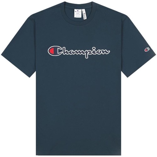 tekstylia Chłopiec T-shirty z krótkim rękawem Champion  Niebieski