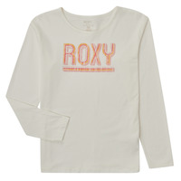 tekstylia Dziewczynka T-shirty z długim rękawem Roxy THE ONE A Biały