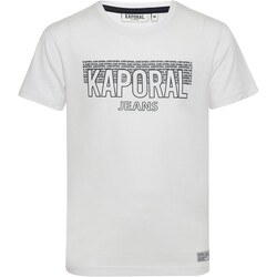 tekstylia Dziewczynka T-shirty z krótkim rękawem Kaporal 183618 Biały