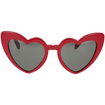 Zegarki & Biżuteria  Damskie okulary przeciwsłoneczne Yves Saint Laurent Occhiali da Sole Saint Laurent New Wave SL 181 LouLou 002 Czerwony