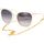 Zegarki & Biżuteria  Damskie okulary przeciwsłoneczne Gucci Occhiali da Sole  con Catena GG1076S 003 Biały