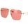 Zegarki & Biżuteria  Damskie okulary przeciwsłoneczne Gucci Occhiali da Sole  con Catena GG1087S 003 Złoty
