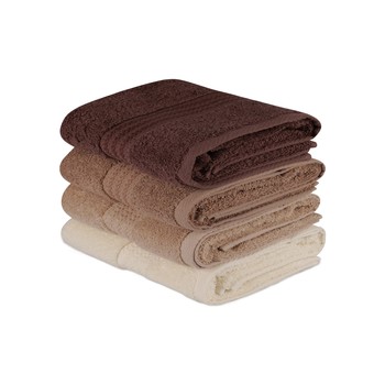 Dom Ręcznik i rękawica kąpielowa Mjoll RAINBOW X40 Kremowy beżowy brązowy