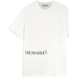 tekstylia Męskie T-shirty z krótkim rękawem Trussardi 52T00596-1T005381 Biały