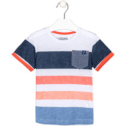 tekstylia Chłopiec T-shirty z krótkim rękawem Losan 215-1026AL Biały