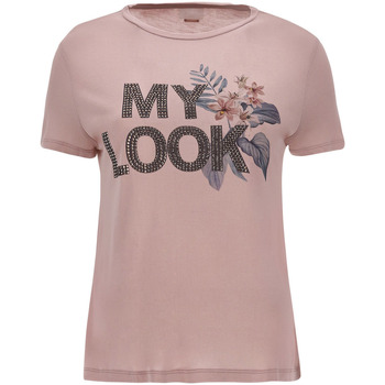 tekstylia Damskie T-shirty z krótkim rękawem Freddy S2WSLT7 Różowy