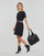 tekstylia Damskie Sukienki krótkie Karl Lagerfeld JERSEY DRESS W/LOGO WAIST Czarny