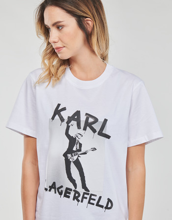 Karl Lagerfeld KARL ARCHIVE OVERSIZED T-SHIRT Biały