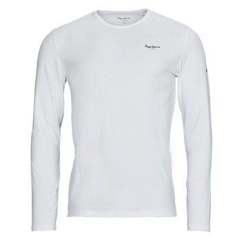 tekstylia Męskie T-shirty z długim rękawem Pepe jeans ORIGINAL BASIC 2 LONG Biały