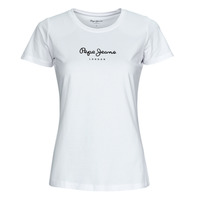 tekstylia Damskie T-shirty z krótkim rękawem Pepe jeans NEW VIRGINIA Biały