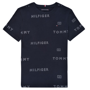 tekstylia Chłopiec T-shirty z krótkim rękawem Tommy Hilfiger KB0KB07589-DW5 Marine
