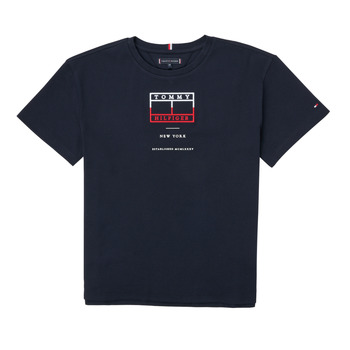 tekstylia Chłopiec T-shirty z krótkim rękawem Tommy Hilfiger KB0KB07598-DW5 Marine