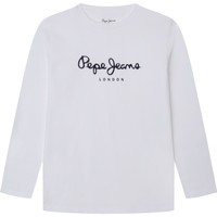 tekstylia Chłopiec T-shirty z długim rękawem Pepe jeans NEW HERMAN Biały