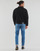 tekstylia Męskie Kurtki jeansowe Calvin Klein Jeans GENDERLESS PADDED DENIM JACKET Czarny