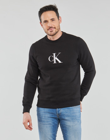 tekstylia Męskie Bluzy Calvin Klein Jeans CK INSTITUTIONAL CREW NECK Czarny