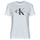 tekstylia Damskie T-shirty z krótkim rękawem Calvin Klein Jeans CORE MONOGRAM REGULAR TEE Biały