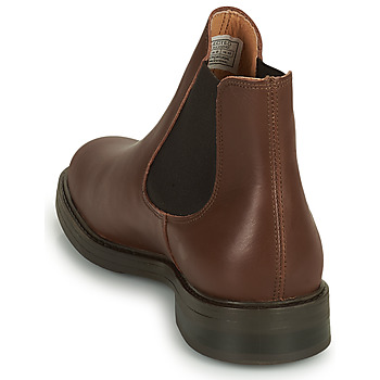 Selected SLHBLAKE LEATHER CHELSEA BOOT Brązowy