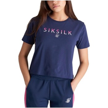 tekstylia Dziewczynka T-shirty z krótkim rękawem Siksilk  Niebieski