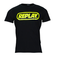 tekstylia Męskie T-shirty z krótkim rękawem Replay M6352 Czarny