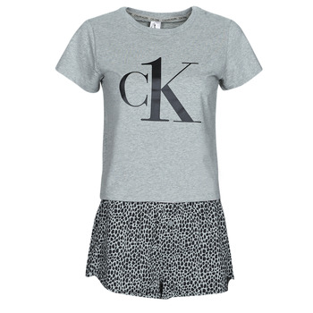 tekstylia Damskie Piżama / koszula nocna Calvin Klein Jeans SLEEP SHORT Szary