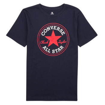 tekstylia Chłopiec T-shirty z krótkim rękawem Converse CORE CHUCK PATCH TEE Marine