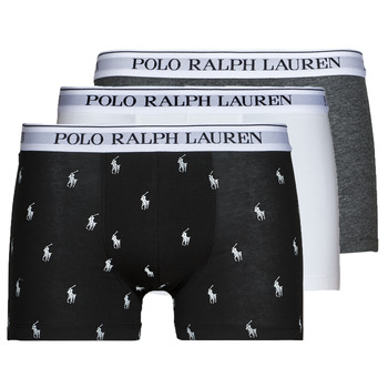 Bielizna Męskie Bokserki Polo Ralph Lauren CLASSIC TRUNK X3 Czarny / Szary / Biały