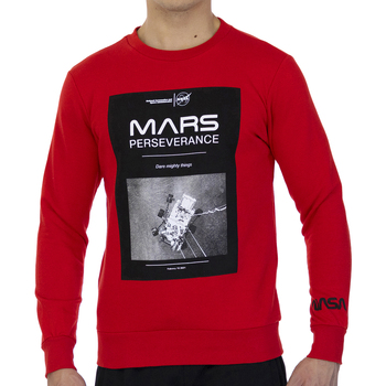 tekstylia Męskie Bluzy Nasa MARS03S-RED Czerwony