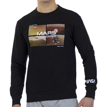 tekstylia Męskie Bluzy Nasa MARS09S-BLACK Czarny