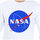 tekstylia Męskie Bluzy Nasa NASA11S-WHITE Biały