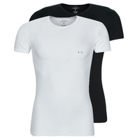 tekstylia Męskie T-shirty z krótkim rękawem Armani Exchange 956005-CC282 Czarny / Biały