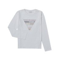 tekstylia Dziewczynka T-shirty z długim rękawem Guess J2YI07-K6YW1-G011 Biały