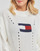 tekstylia Damskie Swetry Tommy Jeans TJW OVRSZD FLAG STITCH SWEATER Biały