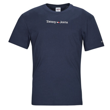 tekstylia Męskie T-shirty z krótkim rękawem Tommy Jeans TJM CLASSIC LINEAR LOGO TEE Marine