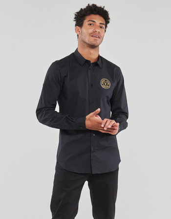 tekstylia Męskie Koszule z długim rękawem Versace Jeans Couture 73GAL2S7-899 Czarny / Złoty