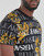 tekstylia Męskie T-shirty z krótkim rękawem Versace Jeans Couture 73GAH6S0-G89 Czarny / Biały / Żółty
