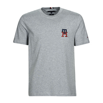 tekstylia Męskie T-shirty z krótkim rękawem Tommy Hilfiger ESSENTIAL MONOGRAM TEE Szary / Chiné