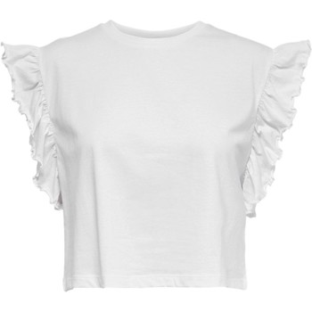 tekstylia Damskie T-shirty z krótkim rękawem Jacqueline De Yong CAMISETA SIN MANGAS BLANCA MUJER  15257235 Biały
