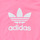 tekstylia Dziewczynka Bluzy adidas Originals CROPPED HOODIE Różowy