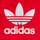 tekstylia Dziecko Bluzy adidas Originals TREFOIL HOODIE Czerwony