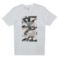tekstylia Chłopiec T-shirty z krótkim rękawem adidas Originals HK0279 Biały