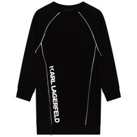 tekstylia Dziewczynka Sukienki krótkie Karl Lagerfeld Z12225-09B Czarny