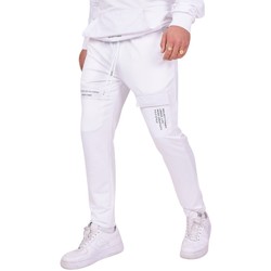 tekstylia Męskie Spodnie Project X Paris Jogging bi-matière Biały